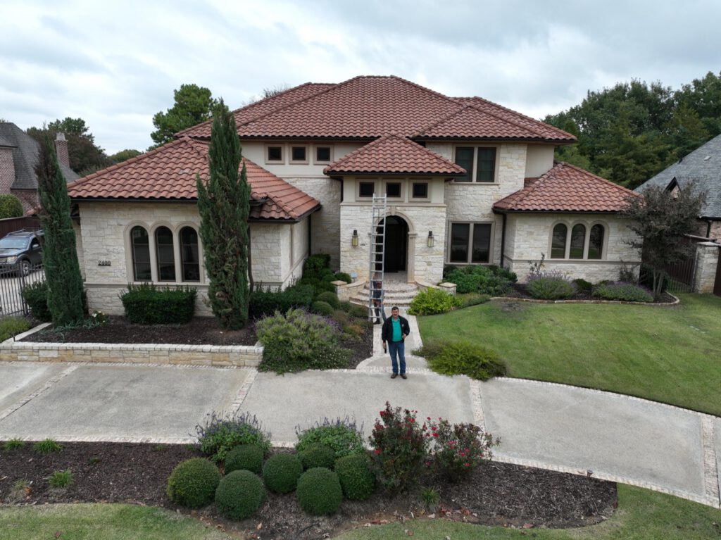 Luxury residential tile roof, DFW metro