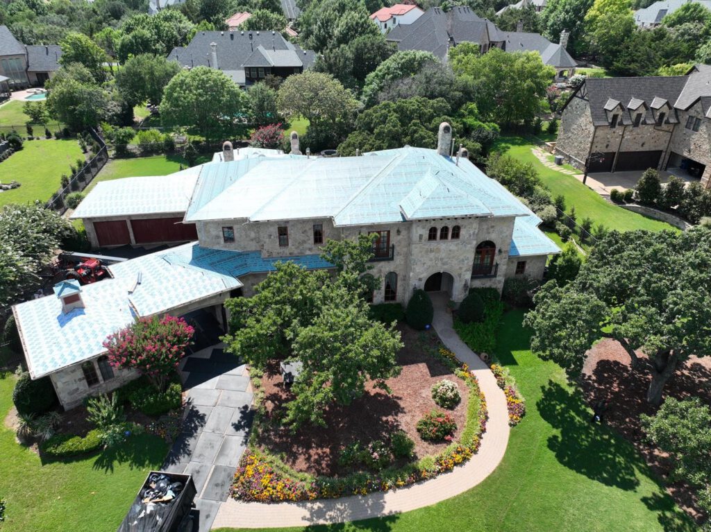 Standing seam metal roofing detail